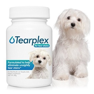 tearplex Tear Stain Supplement for Dogs and Cats, 1 Rated Natural Tear Stain Product - Made in The USA, 100% Tylosin Free, Veterinarian Trusted - Beef Flavored